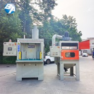 防爆全自動回轉(zhuǎn)轉(zhuǎn)盤式噴砂機(jī)（配濾網(wǎng)式濕式集塵機(jī)）