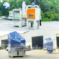 防爆全自動回轉(zhuǎn)轉(zhuǎn)盤式噴砂機(jī)