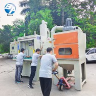 防爆全自動回轉(zhuǎn)轉(zhuǎn)盤式噴砂機(jī)