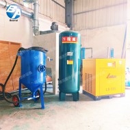 移動干式噴砂機組合