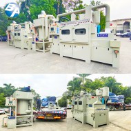 防爆提升輸送式噴砂機配濕式集塵機