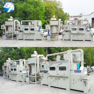 防爆提升輸送式噴砂機配濕式集塵機