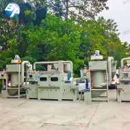 防爆提升輸送式噴砂機配濕式集塵機