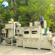 防爆提升輸送式噴砂機配濕式集塵機