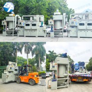 防爆提升輸送式噴砂機配濕式集塵機