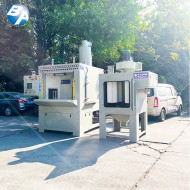 防爆全自動(dòng)回轉(zhuǎn)轉(zhuǎn)盤式噴砂機(jī)  PLC  (配濾芯式集塵機(jī)）