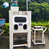 臺(tái)車轉(zhuǎn)盤(pán)濕式噴砂機(jī) 